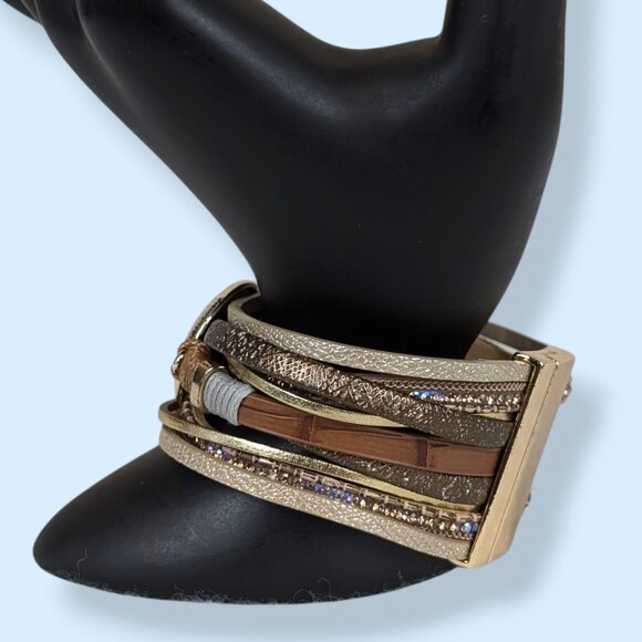 (2/$20) Metallic Multistrand Magnetic Bracelet - Picture 2 of 5